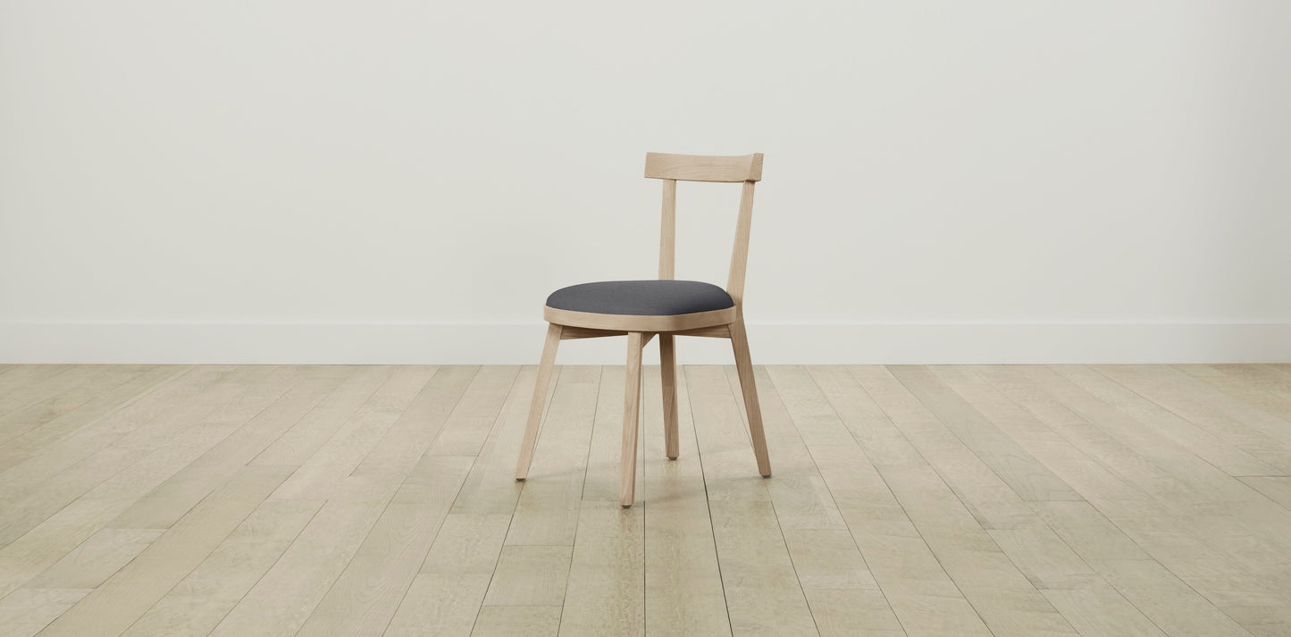 The Allen - Performance Linen Graphite Dining Chair