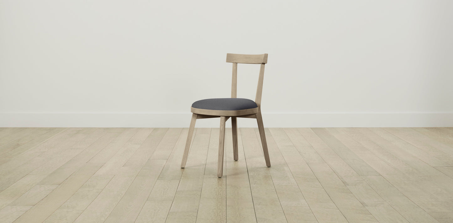 The Allen - Performance Linen Graphite Dining Chair