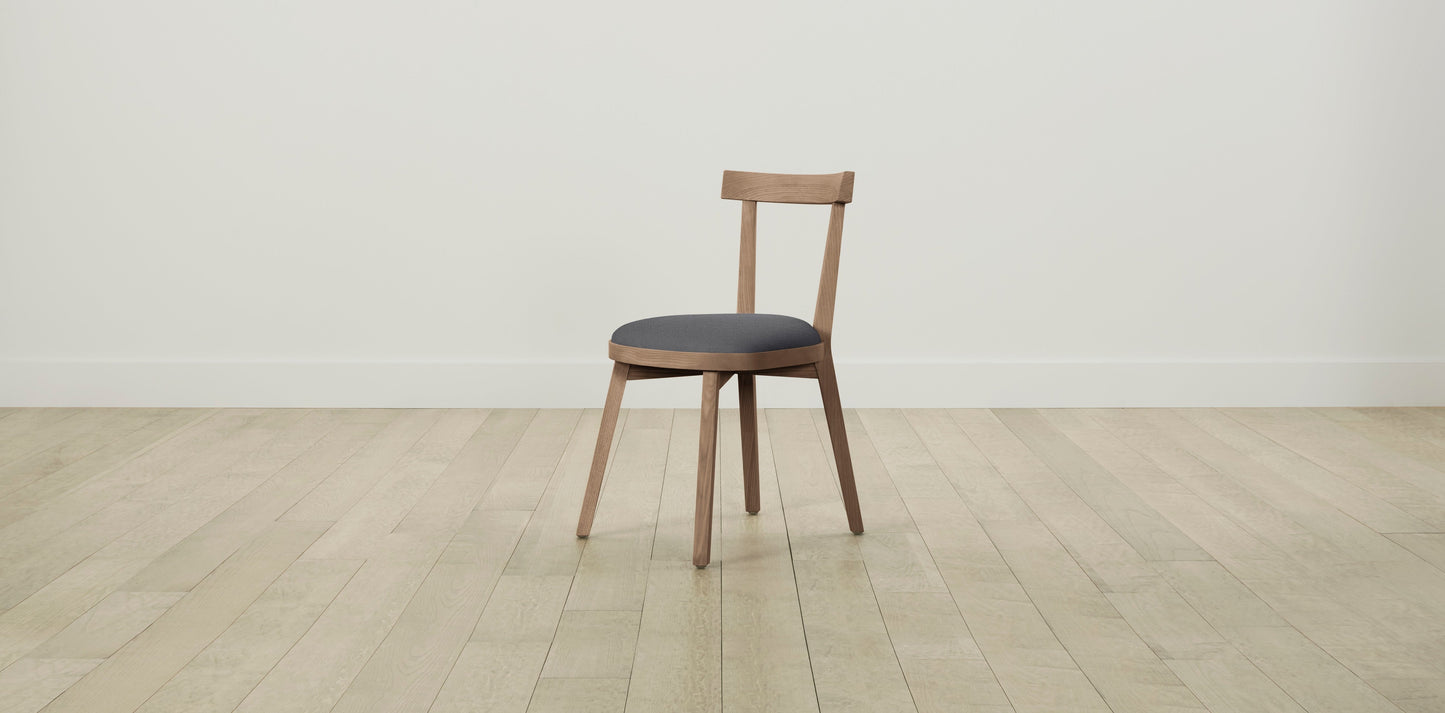 The Allen - Performance Linen Graphite Dining Chair