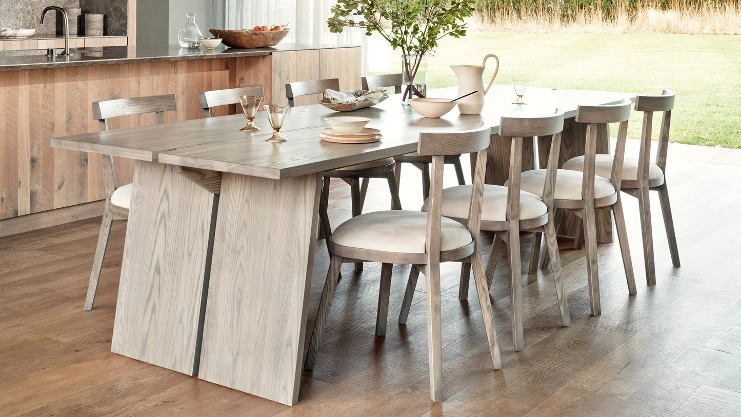 The Allen - Performance Linen Oyster Dining Chair