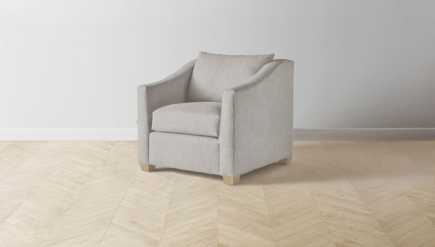 The Sullivan - Performance Melange Weave Flint Chair