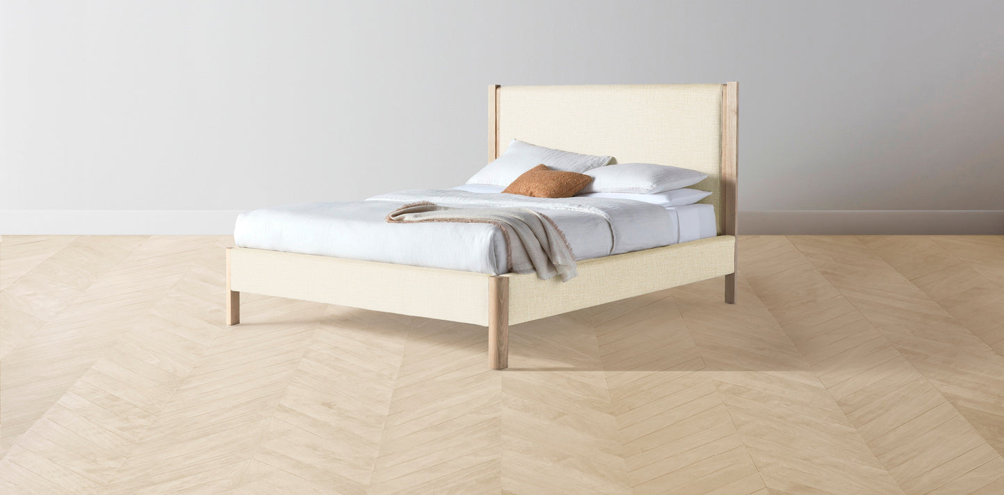 The Thompson - Performance Woven Chenille Desert Bed - 48" Headboard - Upholstered on reverse