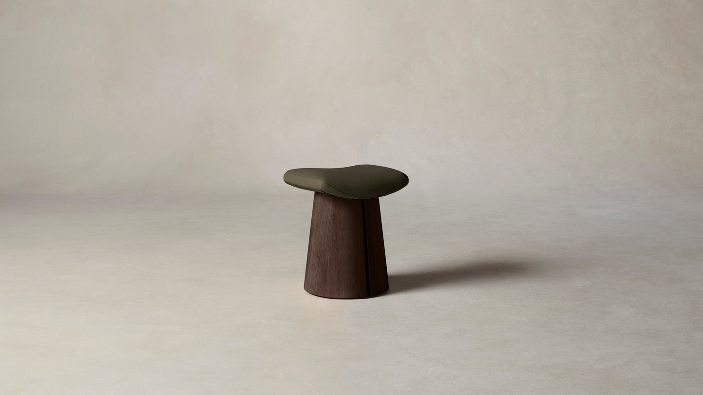 The Weston - Pebbled Leather Truffle Stool