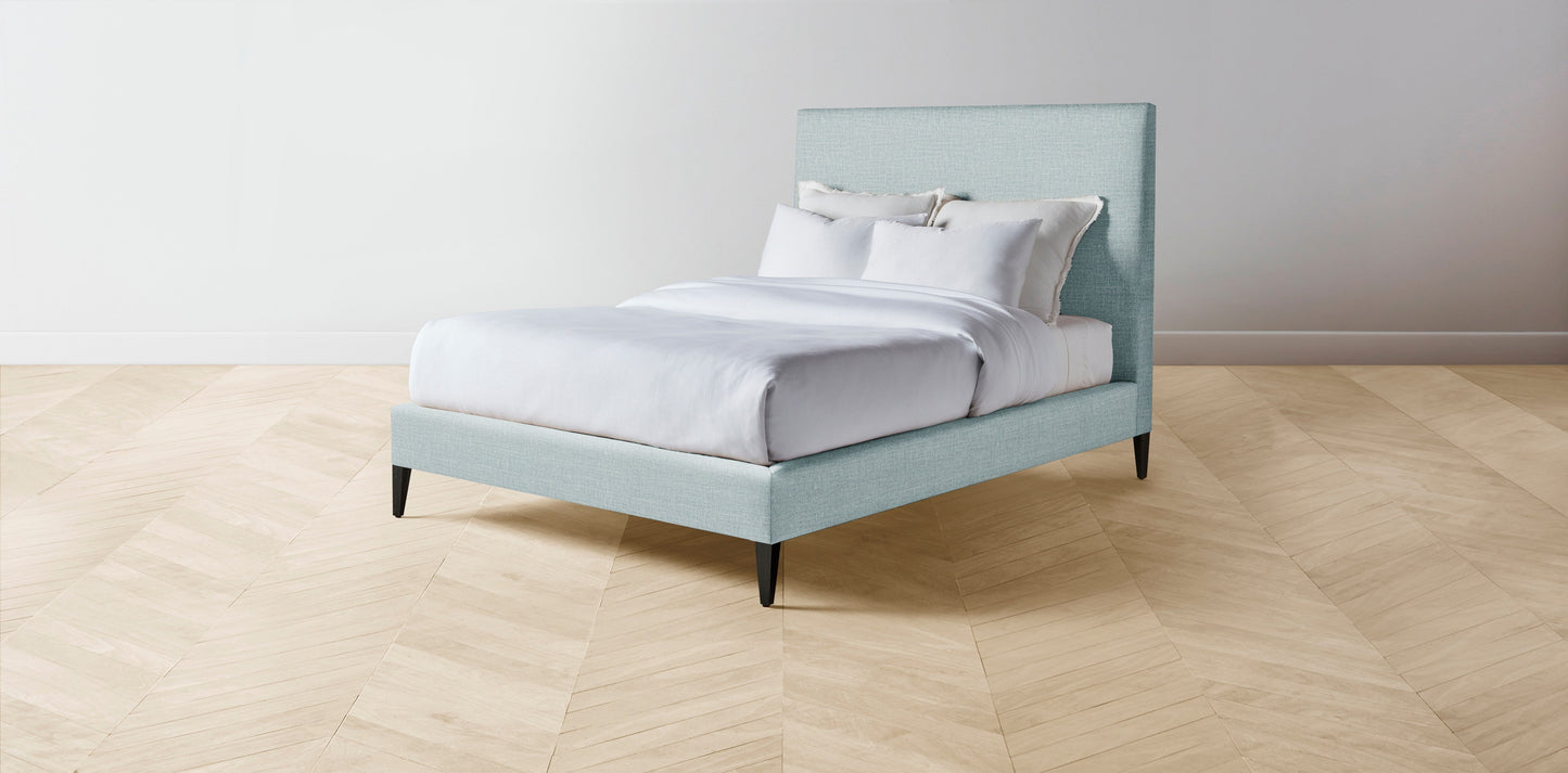 The Essex  - Performance Woven Chenille Rain Bed - 56" Headboard - Upholstered on reverse